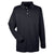 UltraClub Men's Black Cool & Dry Long-Sleeve Stain-Release Performance Polo