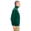 UltraClub Men's Forest Green Iceberg Fleece Quarter-Zip Pullover