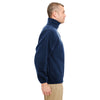 UltraClub Men's Navy Iceberg Fleece Quarter-Zip Pullover