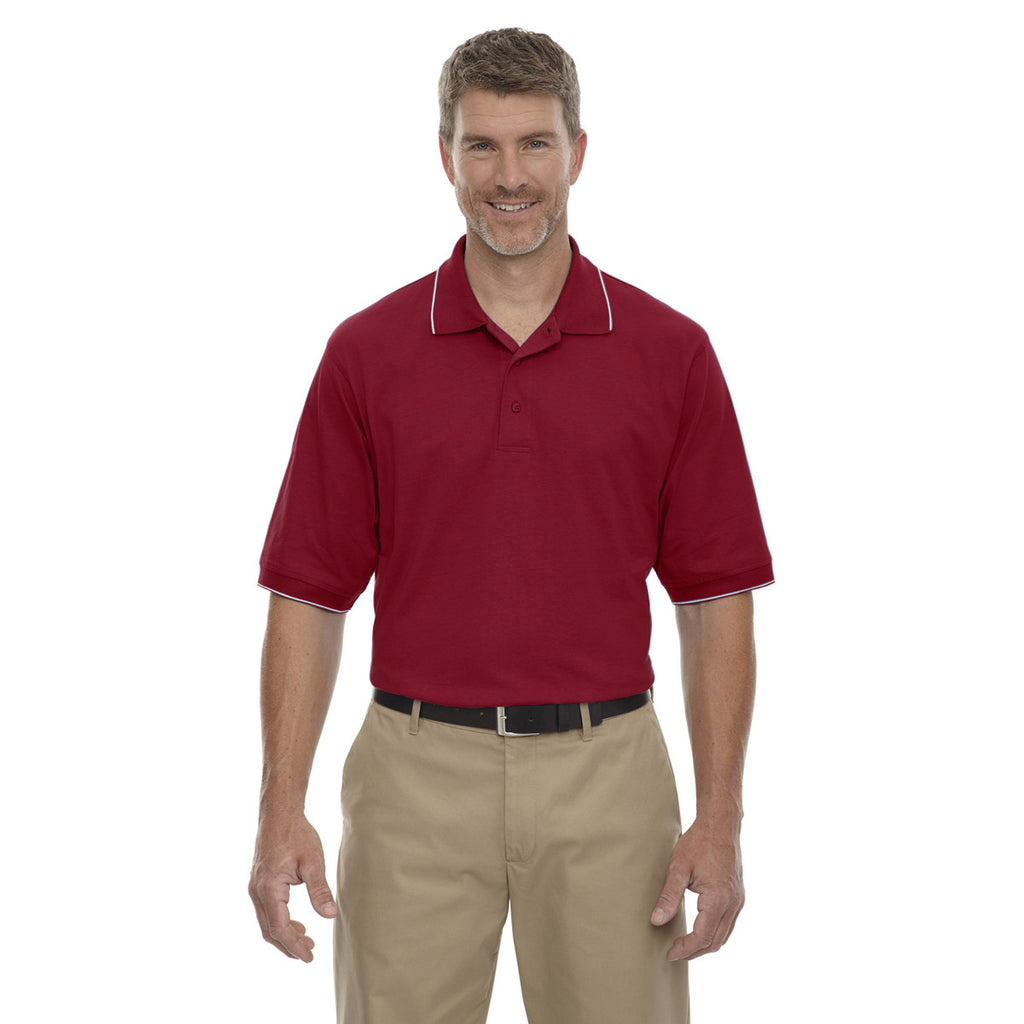 Extreme Men's Crimson Cotton Jersey Polo