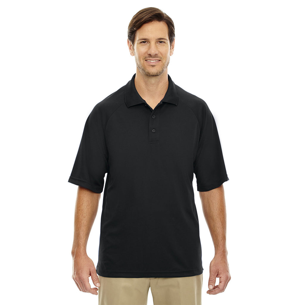 Extreme Men's Black Eperformance Pique Polo