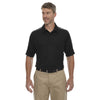 Extreme Men's Black/Black Silk Eperformance Pique Colorblock Polo