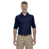 Extreme Men's Classic Navy/White Eperformance Pique Colorblock Polo