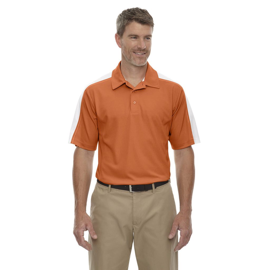 Extreme Men's Hibiscus/White Eperformance Pique Colorblock Polo