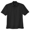 Extreme Men's Black Eperformance Jacquard Pique Polo