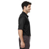 Extreme Men's Black Eperformance Jacquard Pique Polo