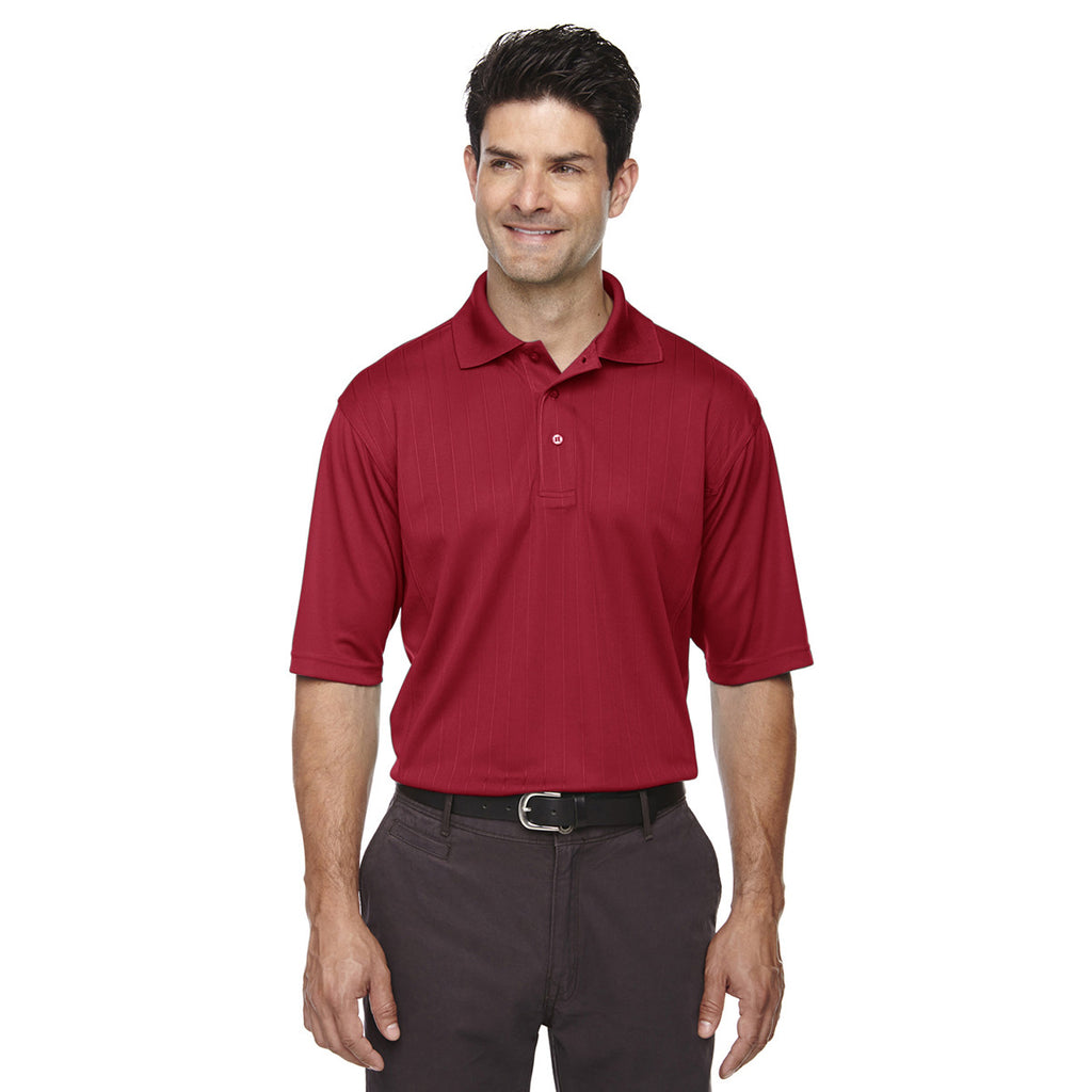 Extreme Men's Classic Red Eperformance Jacquard Pique Polo