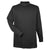 UltraClub Men's Black Egyptian Interlock Long-Sleeve Mock Turtleneck