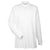 UltraClub Men's White Egyptian Interlock Long-Sleeve Mock Turtleneck