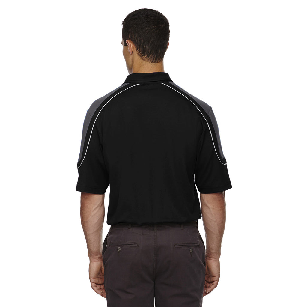 Extreme Men's Black Edry Colorblock Polo