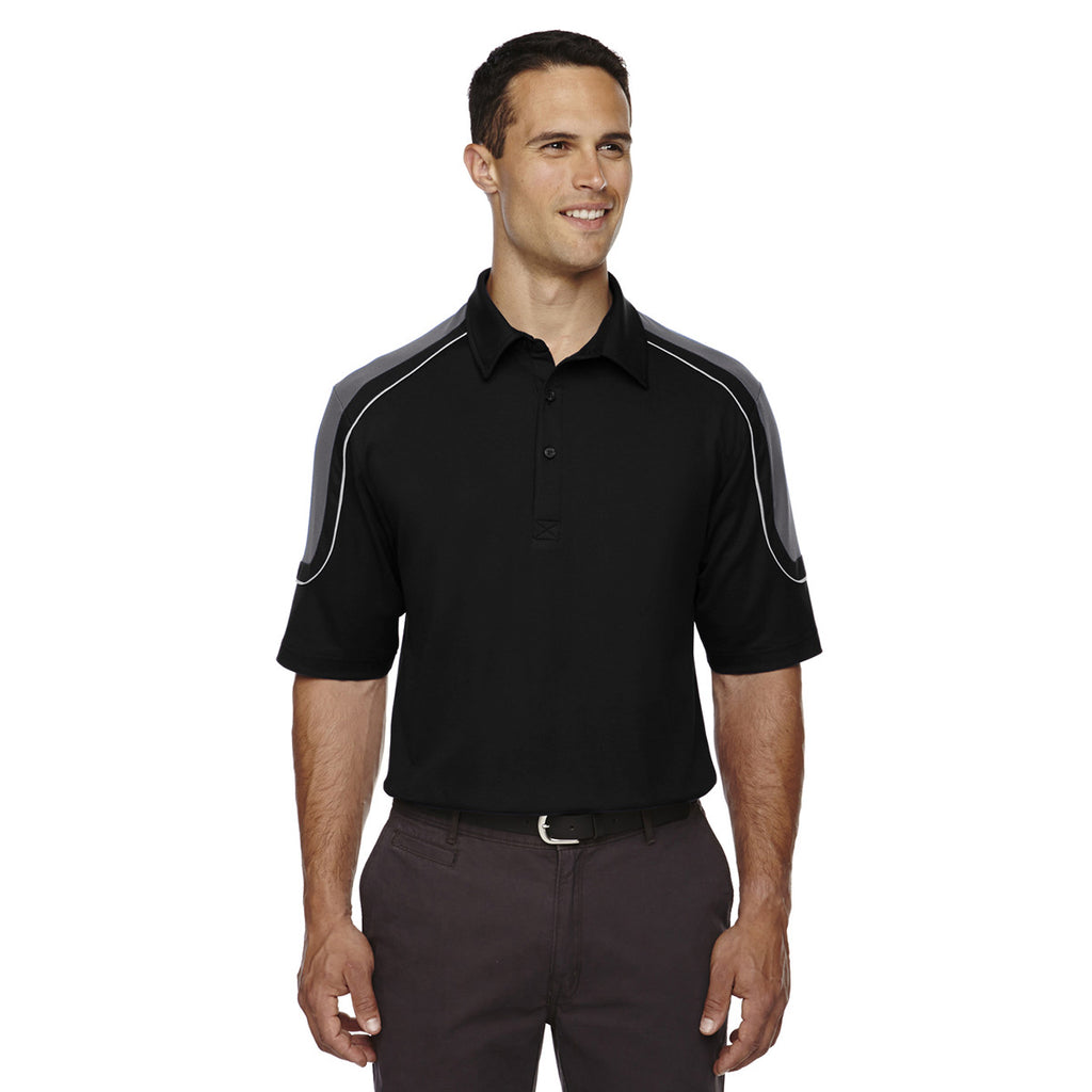 Extreme Men's Black Edry Colorblock Polo