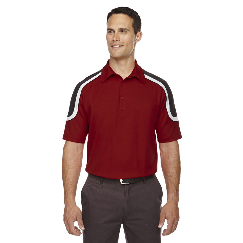 Extreme Men's Classic Red Edry Colorblock Polo