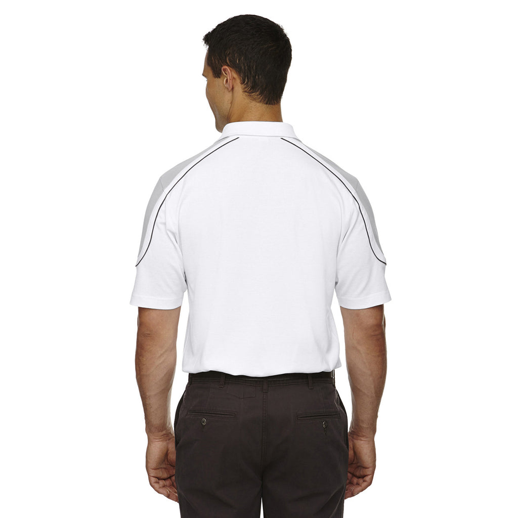 Extreme Men's White Edry Colorblock Polo