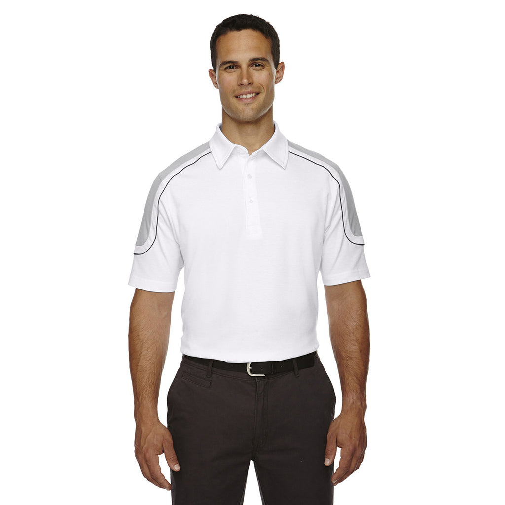 Extreme Men's White Edry Colorblock Polo