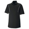 Extreme Men's Black Eperformance Parallel Snag Protection Polo with Piping