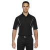 Extreme Men's Black Eperformance Parallel Snag Protection Polo with Piping