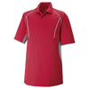 Extreme Men's Classic Red Eperformance Parallel Snag Protection Polo with Piping