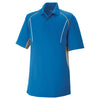 Extreme Men's Light Nautical Blue Eperformance Parallel Snag Protection Polo with Piping