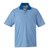 Extreme Men's Nautical Blue Eperformance Launch Snag Protection Striped Polo