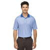 Extreme Men's Nautical Blue Eperformance Launch Snag Protection Striped Polo