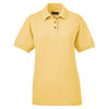 UltraClub Women's Yellow Whisper Pique Polo