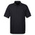 UltraClub Men's Black Whisper Pique Polo with Pocket