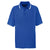 UltraClub Men's Royal/White Short-Sleeve Whisper Pique Polo with Tipped Collar and Cuffs