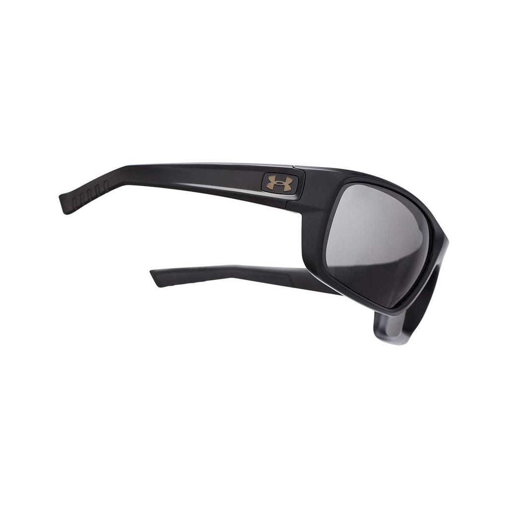 Under Armour Satin Black UA Launch with Grey Lens