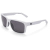 Under Armour Shiny White UA Assist With Grey Mirror Lens