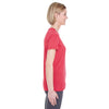 UltraClub Women's Red Heather Cool & Dry Heathered Performance T-Shirt