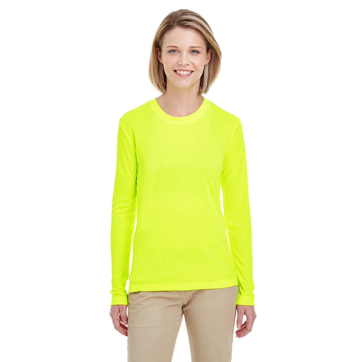 New Balance Womens Neon Orange Long Sleeve Athletic Shirt Size XL