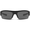 Under Armour Satin Black UA Big Shot Storm Polarized With Grey Lens