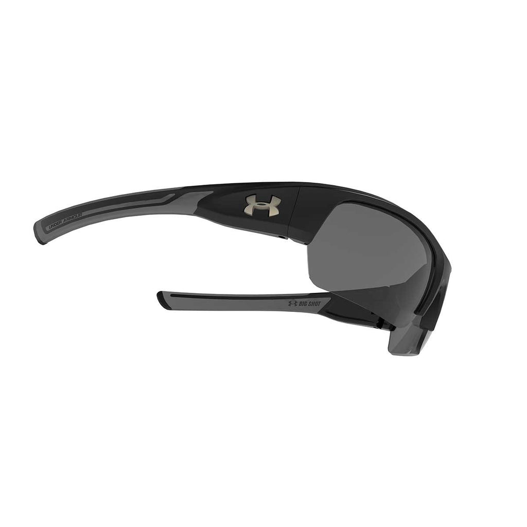 Under Armour Satin Black UA Big Shot Storm Polarized With Grey Lens