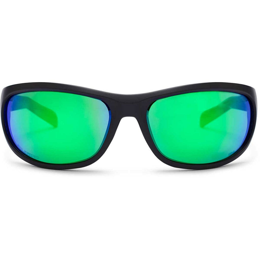 UNDER ARMOUR Capture POLARIZED Sunglasses Satin Black/Green Storm