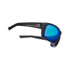 Under Armour Satin Black UA Launch Storm Polarized with Grey/Blue Mirror Lens