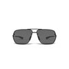 Under Armour Satin Black UA Hi-Roll Storm Polarized With Grey Lens