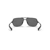 Under Armour Satin Black UA Hi-Roll Storm Polarized With Grey Lens