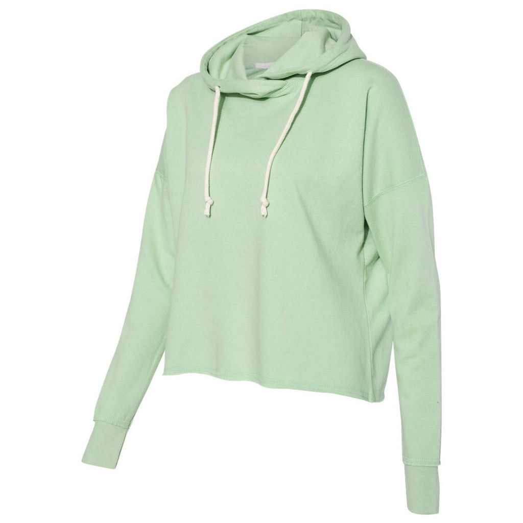 J. America Women's Julep Lounge Fleece Hi-Low Hooded Pullover