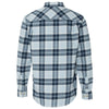 Weatherproof Men's Powder Blue Plaid Vintage Brushed Flannel Long Sleeve Shirt