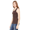 Bella + Canvas Women's Chocolate Sheer Mini Rib Racerback Tank