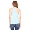 Bella + Canvas Women's Ocean Blue Sheer Mini Rib Racerback Tank