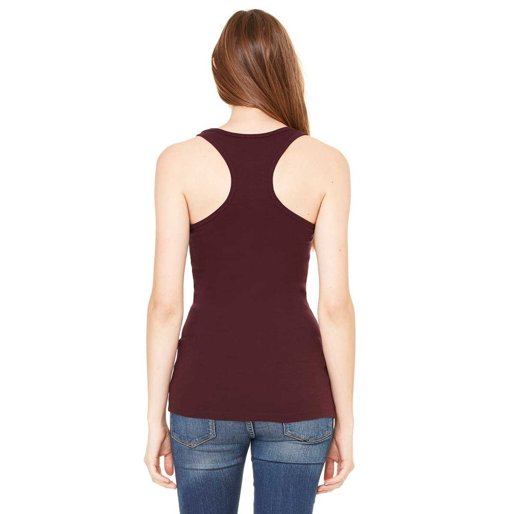 Bella + Canvas Women's Plum Sheer Mini Rib Racerback Tank