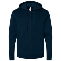 Alternative Apparel Men's Midnight Navy Eco-Cozy Fleece Zip Hoodie