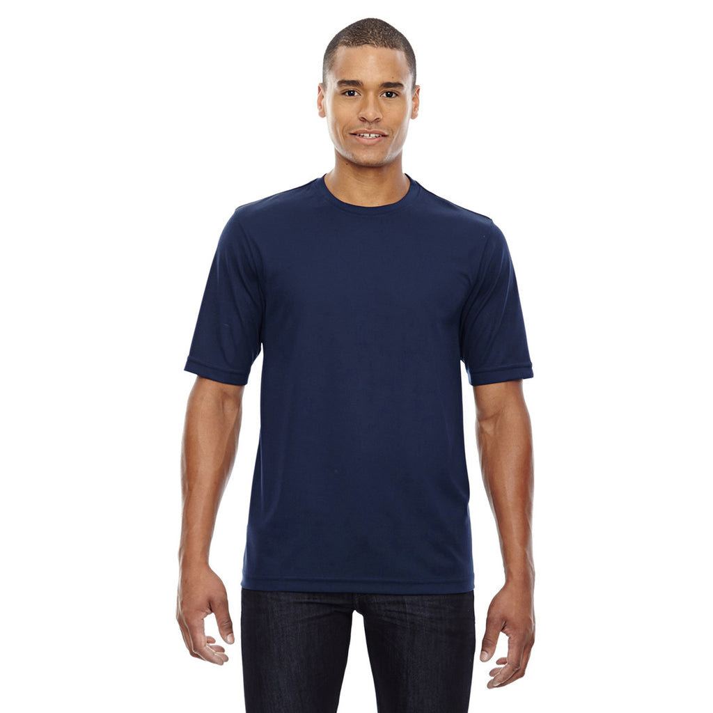 Core 365 Men's Classic Navy Pace Performance Pique Crewneck