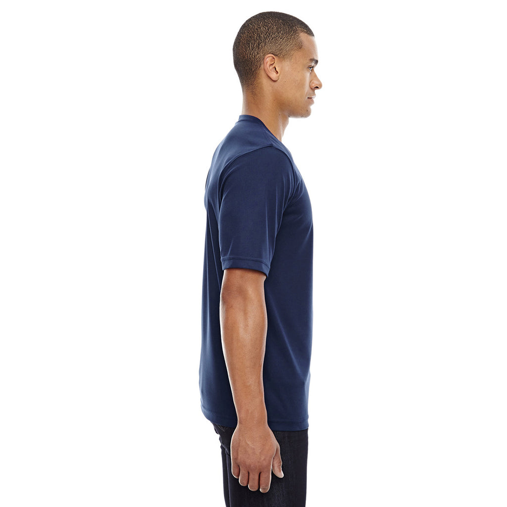 Core 365 Men's Classic Navy Pace Performance Pique Crewneck