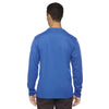 Core 365 Men's True Royal Agility Performance Long-Sleeve Pique Crewneck