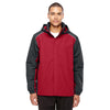 Core 365 Men's Classic Red/Carbon Inspire Colorblock All-Season Jacket