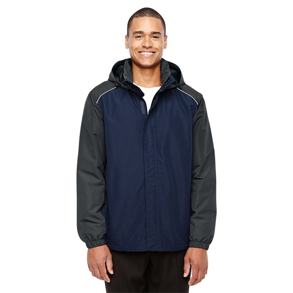 Core 365 Men's True Royal/Carbon Inspire Colorblock All-Season Jacket