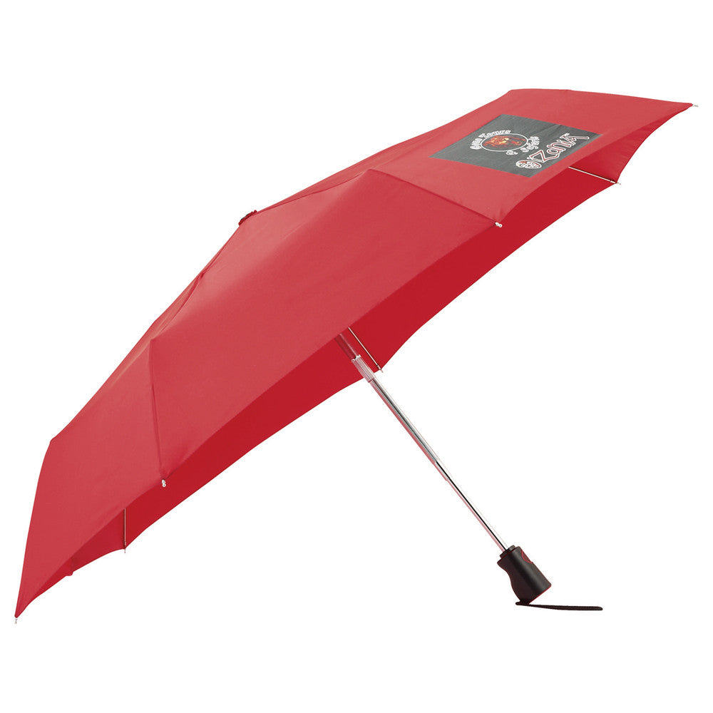 Totes Red 44" 3 Section Auto Open/Close Umbrella