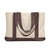 UltraClub Natural/Brown Leeward Canvas Tote